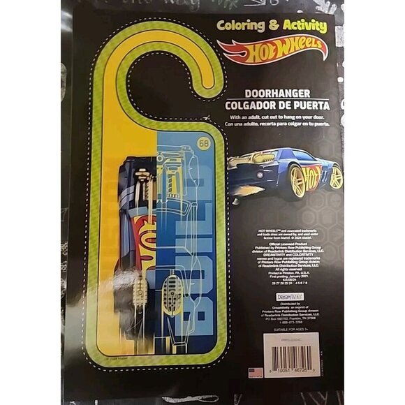 Hot Wheels Coloring & Activity Book Built To Win /Creado Pare Ganar - Picture 4 of 5